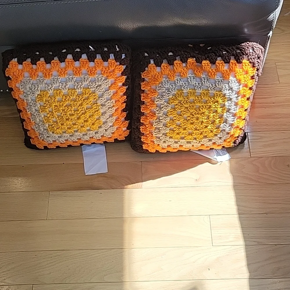 Vintage Crochet throw pillows